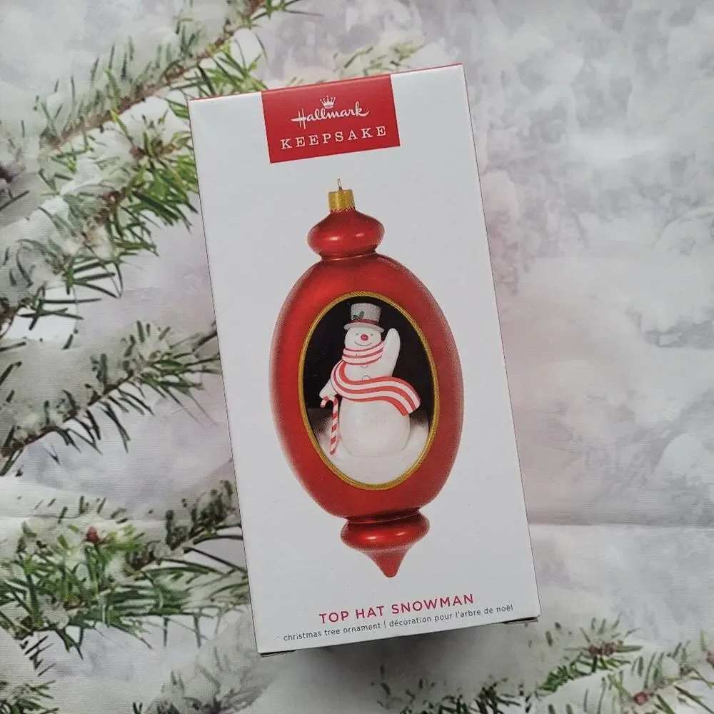 NWT 2022 Hallmark Keepsake Top Hat Snowman Ornament